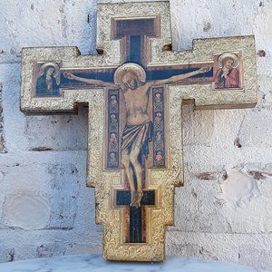 CIMABUE 13TH CENTURY FLORENTINE CRUCIFIX, NEW